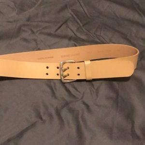 Tan leather belt